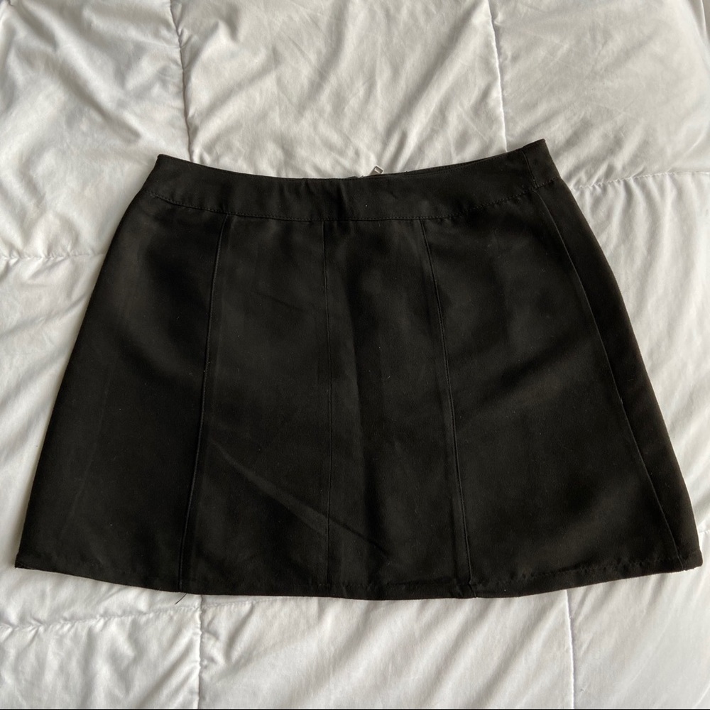 H&M Black Suade Skirt